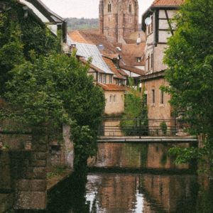 A View of the Abbey Sts Peter and Paul Church in Wissembourg